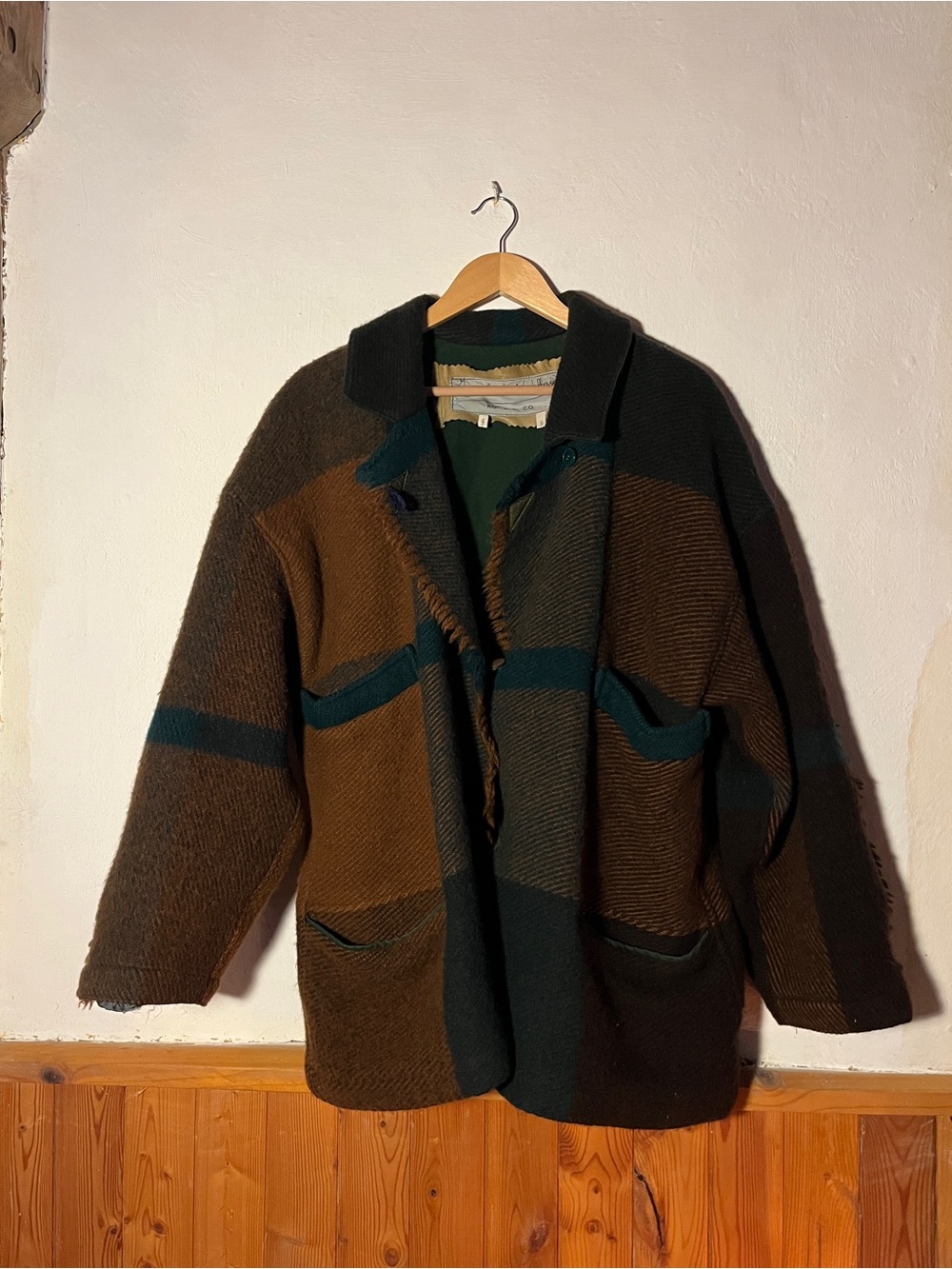 Rare vintage 1970s wool jacket by French designer Jean Charles de Castelbajac